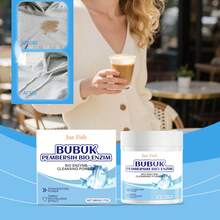 Polvo de burbujas para detergente en polvo con enzimas biológicas de 260g, limpieza profunda, blanqueador, duradero, suave al tacto, apto para telas, ropa, zapatos, calcetines y artículos de aseo. - En polvo - Ver 2