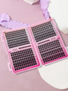 392/640/480pcs Faux Mink Eyelash Clusters - Premium D-Curl Fluffy & Natural Eyelash Extensions For DIY Eyelash Grafting - Reusable, Lightweight, Easy To Wear Eyelash Clusters, Eyelash Extensions - D - View 3