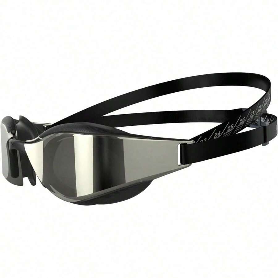 Unisex Fastskin Hyper Elite Mirror Swimming Goggles (Pack Of 1) - Black/Oxid Grey/Chrome - View 1