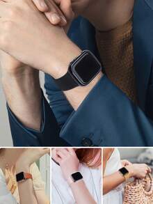 8件裝運動休閒手錶保護殼，相容 40mm、41mm、42mm、44mm、45mm、46mm、49mm，時尚簡約防震耐用硬 PC 保護殼（不含玻璃），相容 Ultra/12/11/10/9/8/4/6/5/4/SE 系列，男女皆適，佩戴舒適，觸控靈敏 - 多色3 - 查看 9