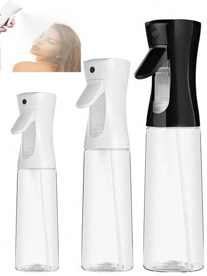 3pcs/1pc 200ML 300ML 500ML Continuous Spray Bottles, High Pressure Automatic Fine Mist Sprayer, Hair Styling Tools, Salon Hair Products & Accessories, Beauty Travel Essentials, Cooking Oil Sprayer, Women Hair Accessories For Hair Styling, Plants, Cleaning, Hair & Skin Care,Bathroom