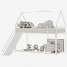 Kids Bed Frames, Headboards & Footboards - White + Iron + Bedroom - View 6