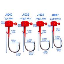 HENGJIA Ned Rig Jig Heads, Ned Rig Baits Kit For Bass Fishing 25PCS Ned Jig Hooks Mushroom Head Jigs Fishing Hooks Weedless Fishing Hooks, 2.6g/3.4g/4.2g/7g - Multicolor - View 2