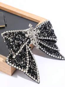 1pc Men's Rhinestone Bow Tie - Pre-Tied Sequin Cross Bow Tie, Adjustable Length, Jeweled Bow Tie, Fashion Versatile, Suitable For Parties - Cross-shaped Diamonds - View 8