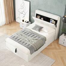 Bed Bases & Foundations - White + PU + 90cm*200cm - View 3