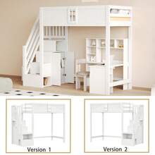 Bed Frames - White + Wood + 90cm*200cm - View 8