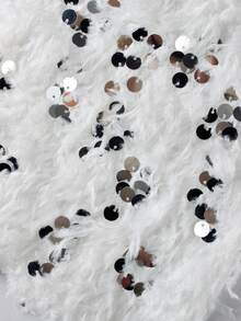 Akaily Women's 2 Pieces Set, Sequin Camisole Top And Sequin Mini Skirt, Fashionable Party/Birthday Outfit For Summer - White - View 6