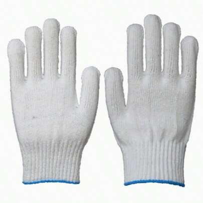 24 Pairs Durable Anti-Slip Anti-Dirt Breathable Unisex Safety Work Gloves, Suitable For Outdoor Camping, Hiking, Fishing, Gardening, Nylon Lining For Comfort And Durability