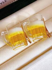 1pc Creative Funny Faux Beer Can Hair Clip, Bangs Side Hairpin, Novelty Gift - Multicolor - View 5