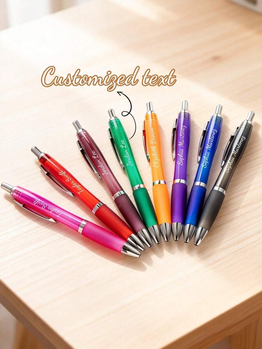 Personalized Ballpoint Pen, Back To School Gift, Christmas Gift, Wedding/Holiday Party Gift, Groomsman Gift, Gift For Men/Women/Dad, Birthday Gift, Engagement Groomsman Gift - Multicolor - View 1