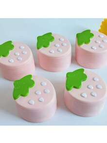 慢回弹草莓慕斯蛋糕挤压玩具，学生减压玩具 - 彩色 - 查看 3