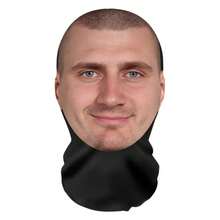 áscara completa con estampado 3D de juego de pelota,áscara de estrella, cubierta divertida para la cabeza, bufanda para montar, sombreros de Cosplay para hombres, suministros para fiestas G6MX - A - Ver 7