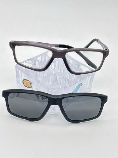 1 Lentes para Graduación 2610 Clips 2 un 1de Imán para ombre quadrado material TR 90 lente anti blu  Liso    Casual  Casual    Ninguno