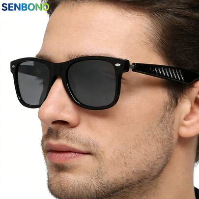  SENBONO New AI Translation Smart Glasses For Men Women, Multi-Functional Audio Glasses, Conversation Translator, Equipped With Built-In Microphone And Speakers, Support Volume Control Music Playback And Hands-Free Calls, Music Playback