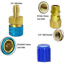 R1234YF To R134a Quick Coupler Adapter Car Low Side Air Conditioning Fitting Kit - A - View 5