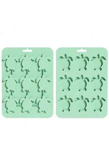 1pc Turtle Shaped Silicone Ice Cube Tray Mold, Suitable For Making Snacks, Cookies, Cocktails, Chocolates, Candies Or Party Ice Cubes - Multicolor - View 9