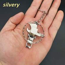 Llavero/accesorio de bolso con trampa de metal en forma de ratón de moda y divertido. Multifuncional, se puede usar como abridor de botellas, dije de bolso o alivio del estrés diario. Adecuado para mochilas/bolsos de hombro. También se puede usar como colgante de llave de coche 2026 o artesanía personalizada con trampa de ratón. Ideal para usar como llavero, colgante de mochila, llavero de coche, decoración de bolso u ornamento. Un gran regalo para el Día del Padre, San Valentín, cumpleaños u otras festividades. - Multicolor - Ver 13