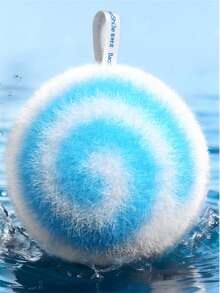 1pc Spiral Pattern Hanging Cleaning Ball, Easy To Dry Bathroom Cleaning Tool, Highly Useful Desktop & Crevice Cleaner - A - View 5