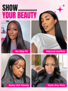 WOWANGEL 1 Paket Rambut Ekstensi Kepang Bohemian 16-24 Inci 90g, Rambut Kepang Bohemian Gelombang Dalam, 2 Paket - S1 - View 6