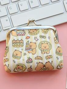 1 PC Capybara Cute PU Zero Money Bag Cartoon Mini Earphone Bag Storage Bag Coin Bag - Multicolor - View 15