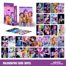 Mattel 30 piezas de Tarjetas Mini Holográficas de Doble Cara del Escuadrón de Caza de Brujas, Tarjetas LOMO, Accesorios de Anime, Tarjetas Fotográficas - Multicolor - Ver 3