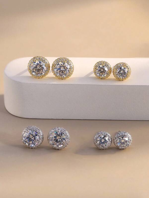 ORSA JEWELS 1 Coppia di Orecchini in Argento Sterling 925, Incastonati con una Brillante Pietra di Zirconia Cubica a Taglio a Goccia, Che Splende in Eterno, Una Bellissima Scelta di Gioielleria per le Donne, Adatta per Occasioni Speciali, Compleanni o Celebrazioni.