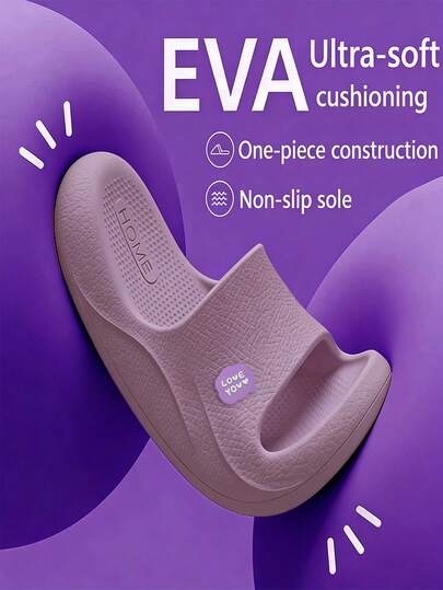 Luladi 2026 New Lychee Texture Slip-Resistant EVA Shower Slippers For Men And Women | One-Piece Molded Odorless Waterproof Bathroom Slippers With Soft Cushioned Soles | Lightweight Durable Non-Slip Slippers Suitable For Home, Bedroom, Outdoor Daily Wear | Quick-Drying Easy-To-Clean Odor-Resistant Comfortable Adult Slippers