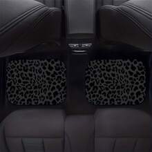4PCS/2pcs Black Leopard Print Car Floor Mats, Suitable For All Car Models, All-Season Floor Mats, With A Non-Slip Base, Easy-To-Clean Car Interior Accessory. - Floor Mats - View 4