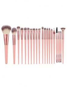 Eid Al-Fitr 55pcs/20pcs/10pcs Complete Makeup Brush Set Includes 20 Soft Makeup Brushes-Plus 1 Travel Waterproof Makeup Bag, 10 Triangular Puff Sponges, 6 Liquid Beauty Eggs, 6 Finger Puff Sponges, 6 Mini Beauty Eggs, And 6 Round Puff Sponges; Ideal For Beginners, Professional Makeup Artists, And Novice Beauty Practice. - Pink - View 10