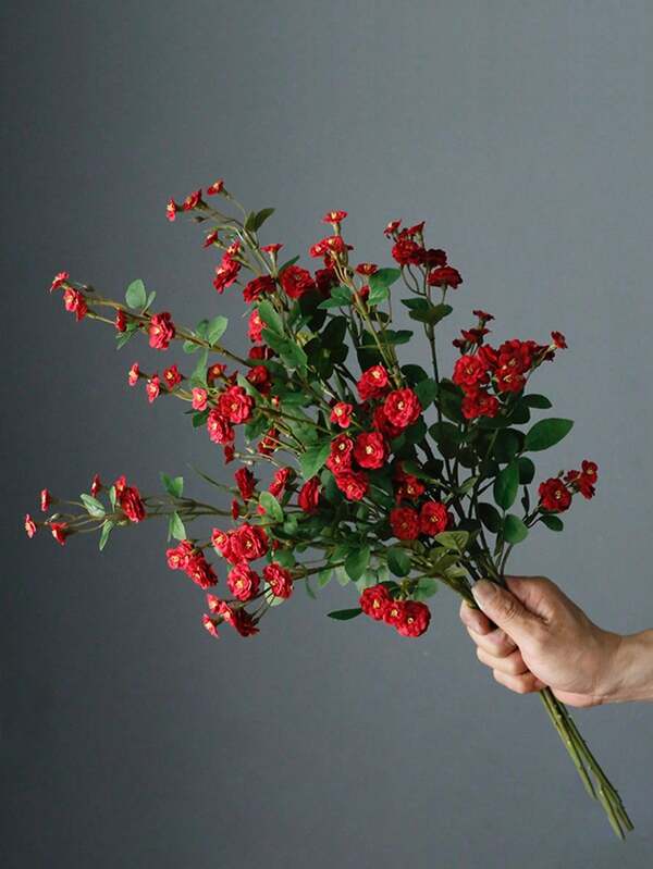 1PC Artificial Rose Bouquet Home Dining Vase Table Decoration Wedding Decoration Outdoor Garden Decoration Birthday Party Decoration Bouquet Shooting Props,Wedding Decor, Wedding Flowers, Table Decoration, Flower Decoration, Artificial Flowers,Valentines Decor,Home Decor,Valentines Gifts For Boyfriend,Valentines Gifts For Girlfriend,Rama Decoration