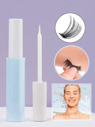 1支6毫升隐形透明睫毛胶水 – 自然妆效，牢固持久，速干无甲醛配方，防水防汗，温和不刺激，适合敏感眼部，新手友好，可用于条状和簇状假睫毛DIY