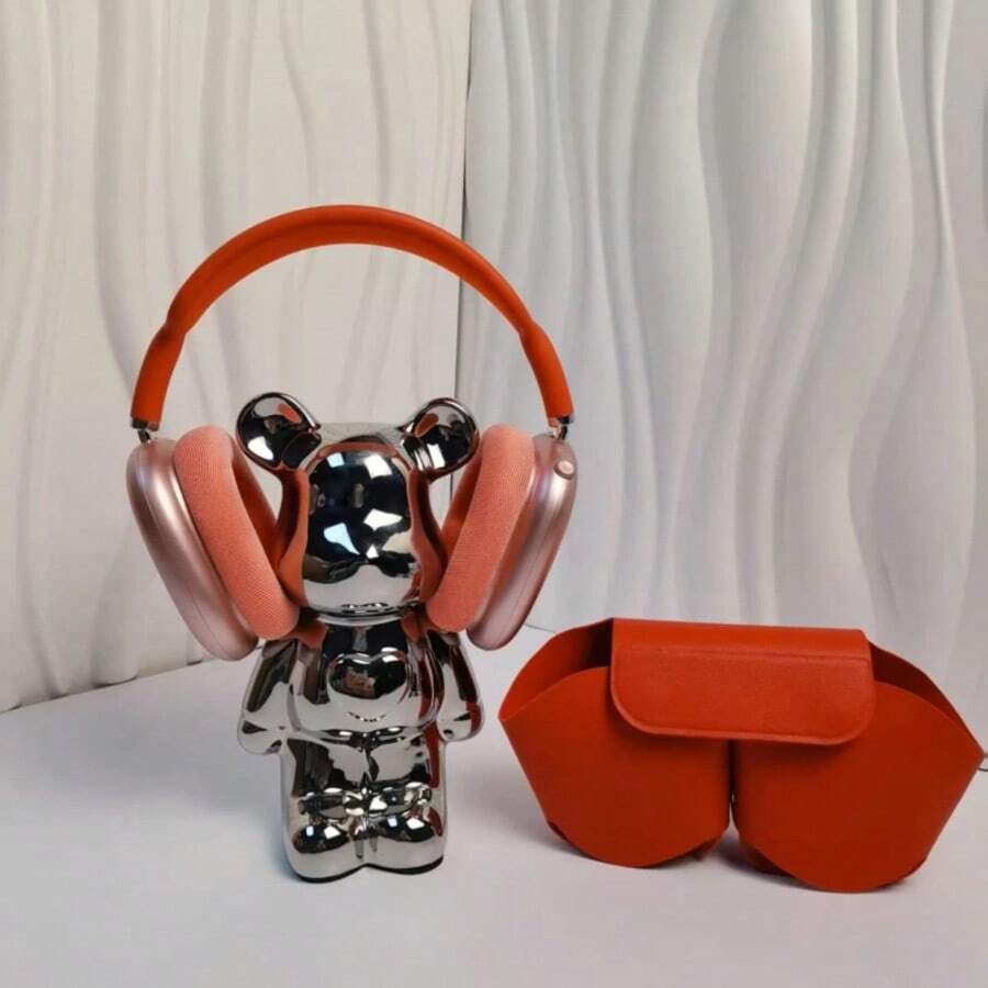 MAXPRO5 Premium Over-Ear Headphones With Detachable Magnetic Earcups, Bluetooth, Hi-Fi Sound | Includes Carrying Case & USB-C Cable - 紅色 - 查看 1