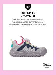 Disney 1 Pair  Collaboration Children's Sneakers, Suitable For Daily Wear, Festivals, Sports, Outdoor Activities, Comfortable, Non-Slip, Breathable (Boys' Sneakers, Boys' Skate Shoes, Children's Sneakers, Girls' Sneakers, Girls' Skate Shoes) - Pink - View 4