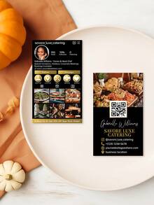 200pcs Personalized Business Cards,Bakery Business Card Template, Customize Photo And Text,Baking Business Cards, Cafe Business Card, Cake Business Card, Custom Design, Business Card, Canva Editable - A - View 3