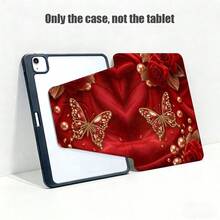 1 Peça Protetor de Mesa com Capa Flip e Slot para Caneta, Padrão Borboleta Rosa, Compatível com Honor Pad 8/9/10, Honor GT 11.5 polegadas/X7/X8A/X9/X8Pro/X9Pro/V9/V8 Pro, Matepad 11 polegadas 2023/2022, Matepad 11.5 (2026), Redmi, OPPO, VIVO, Apple iPad 10ª Geração/iPad 11 2025 (A16) e Mais, Função Ligar/Desligar Automática, Adequado para Volta às Aulas, Dia dos Namorados - Multicolorido - Visão 2