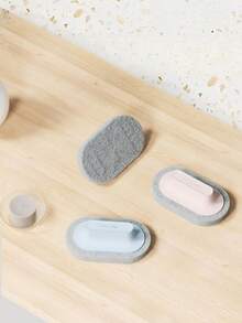 1pc Handled Sponge Scrubber, Rich Lather, Bathroom Tub Kitchen Countertop Cleaning Brush - 1pc - View 3