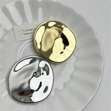 Vintage Geometric Metal Brooch Pins Women Men Fashion Irregular Round Corsage Lapel Badges Coat Sweater Scarves Shawl Dress Accessory Fashion Wedding Party Prom Jewelry Girlfriend Ladies - Màu vàng đồng - Xem 6