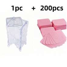 1pc Butterfly Pattern Nail Polish Remover Wipes (With Cover), Manicure Tool Storage Box - Multicolor - View 16