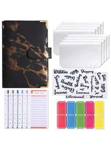 1 Juego de carpeta presupuestaria A6 con 8 sobres con cremallera, adecuada para contabilidad, finanzas, desafío de ahorro, presupuesto, sobres de efectivo, útiles escolares y artículos esenciales de vuelta a la escuela - A6 - Ver 13