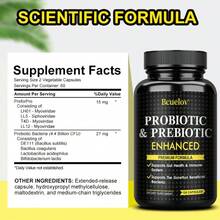 Bcuelov Probiotic Dietary Supplement Capsules - Helps Maintain Gut Health And The Immune System - 120 Capsules - 1 chai - Xem 2