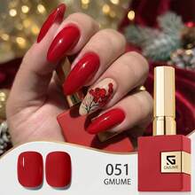 GMUME 3件組 16ml 萬聖節凝膠指甲油套組 No.051 060 061 經典紅黑白哥德恐怖美甲設計 可浸泡卸除 UV LED 凝膠指甲油 3步驟系統，需搭配底膠與頂膠 - 彩色 - 查看 5