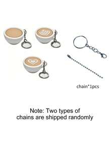 1PC Cute 3D Coffee Cup Shaped Click Fidget Keychain, Portable Button Clicker Toy For Stress & Anxiety Relief, Focus Helper, Fun Bag Charm & Key Ring, Desktop Ornament, Suitable For School Office Home Travel, Holiday Small Gift, Decorative Little Present - Nhiều màu - Xem 9