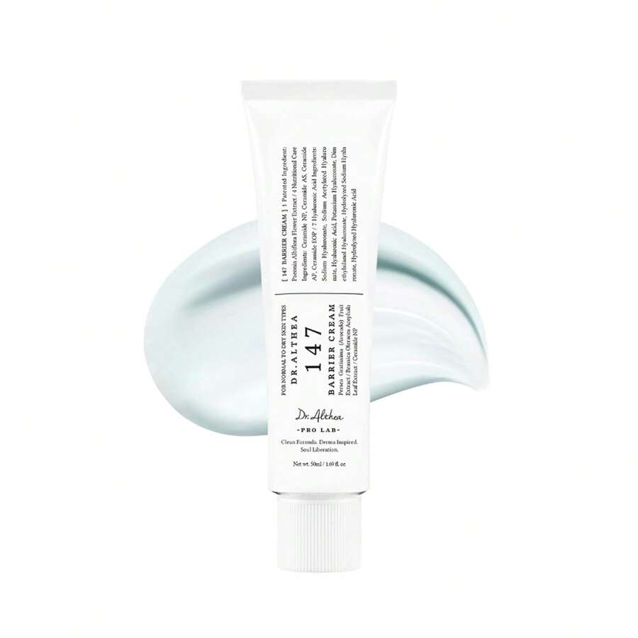 Dr. Althea 147 Barrier Cream 1.7 Fl Oz, Daily Skin Barrier Care, Deep Hydrating With Hyaluronic Acid & Ceramides, Korean Vegan Skincare For All Skin Types, Enhances The Skin Barrier, Deep Hydration & Nourishing, Paraben Free Skin Care, Best Selling Korean Skin Care, Mom Wife Girlfriend Friend Birthday Gift, Kbeauty, K-Beauty, Light & Non-Greasy Finish - Hyaluronic Acid - Xem 1