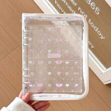 Album ảnh bìa cứng 6 vòng thiết kế hình ngôi sao, có khóa kéo, bìa trong suốt, thích hợp cho việc lập kế hoạch ngắm sao. - Nhiều màu - Xem 10