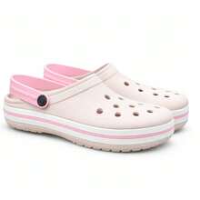 Adult Women's And Men's Slippers Lightweight And Comfortable Girls' And Boys' Sandals Simple Beach Casual Openwork Fabric Slippers Beach Holiday School Home Outdoor - 摩卡棕 - 查看 2