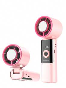 Foldable Chilling High-Speed Fan - Handheld Fan, Built-In 3600mAh Battery, Long Battery Life, Pocket Size, Battery Or USB Powered, 199 Wind Speed Settings, Press 3s To Activate Cooling Mode, Mini USB Portable - Multicolor - View 17