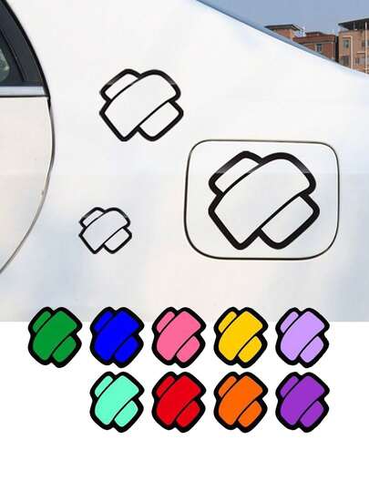 Pegatinas de coche creativas - Calcomanías personalizadas resistentes a los arañazos para puertas de coche, parachoques delanteros y traseros. Diseño de encaje lindo, resistente al agua, resistente a los rayos UV, sin residuos. Pegatinas decorativas únicas para el exterior del coche adecuadas para hombres y mujeres