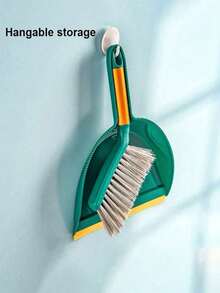 1set Mini Dustpan And Broom Set For Hamster And Pet Cleaning - Desktop And Keyboard Cleaning Brush - Plastic Spatula Brush Set - A - View 7