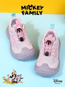 Disney زوج من أحذية الرياضة للأطفال بتصميم ميكي ماوس من ديزني، مناسبة للارتداء اليومي والمناسبات والرياضة والأنشطة الخارجية، مريحة ومانعة للانزلاق وقوية وقابلة للتنفس (أحذية رياضة للأولاد، أحذية تزلج للأولاد، أحذية رياضة للأطفال، أحذية رياضة للبنات، أحذية تزلج للبنات) - وردي - مشاهدة 1