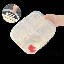 Caja de almuerzo rectangular de plástico portátil con asa, caja bento calentable en microondas, recipiente sellado a prueba de fugas para ensalada de frutas, recipiente de almuerzo con compartimentos de gran capacidad reutilizable, adecuado para que estudiantes y adultos lo usen en la escuela, la oficina, campamentos al aire libre, picnics, viajes, vuelta al colegio - Multicolor - Ver 10